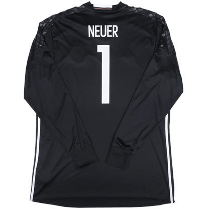 Germany 2015-17 Home GK Jersey Manuel Neuer #1 L/S Black Kit - (9/10) - XXL