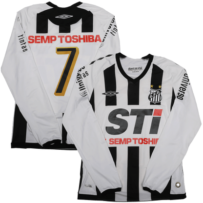 Santos FC 2009 Away Jersey Neymar Jr #7 L/S Kit - (9/10) - M