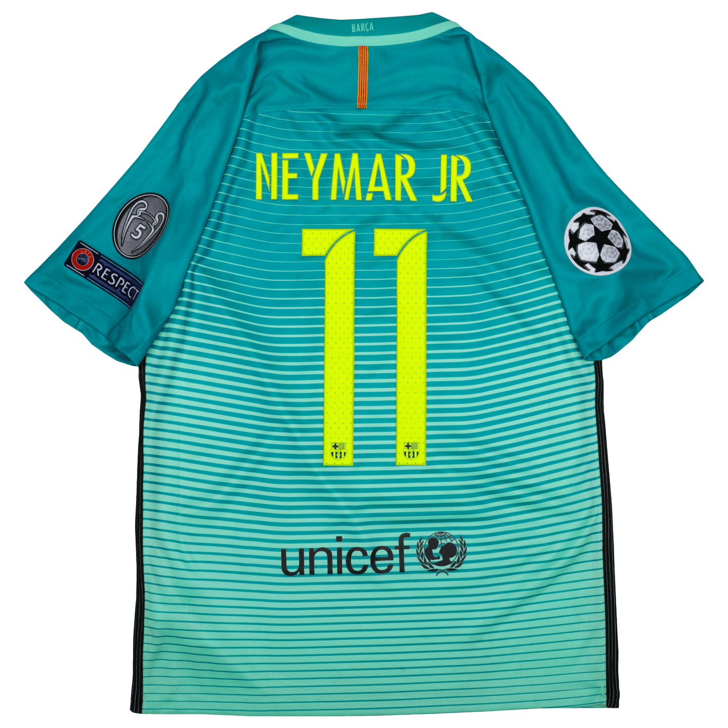 FC Barcelona 2016-17 Third Jersey Neymar Jr #11 UCL Kit - M *BNWT*
