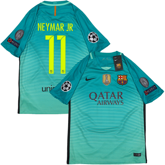 FC Barcelona 2016-17 Third Jersey Neymar Jr #11 UCL Kit - M *BNWT*