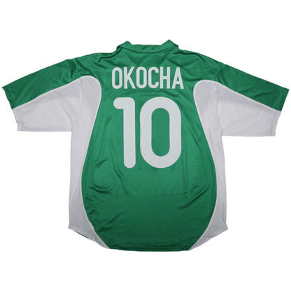 Nigeria 2000-01 Home Jersey Jay-Jay Okocha #10 Kit - (8/10) - XL
