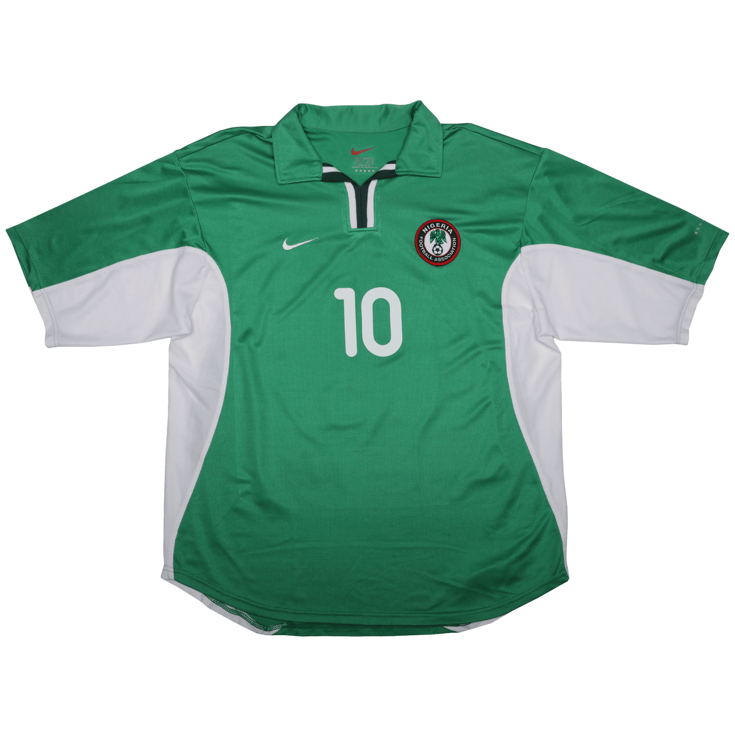 Nigeria 2000-01 Home Jersey Jay-Jay Okocha #10 Kit - (8/10) - XL