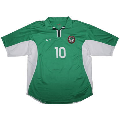 Nigeria 2000-01 Home Jersey Jay-Jay Okocha #10 Kit - (8/10) - XL
