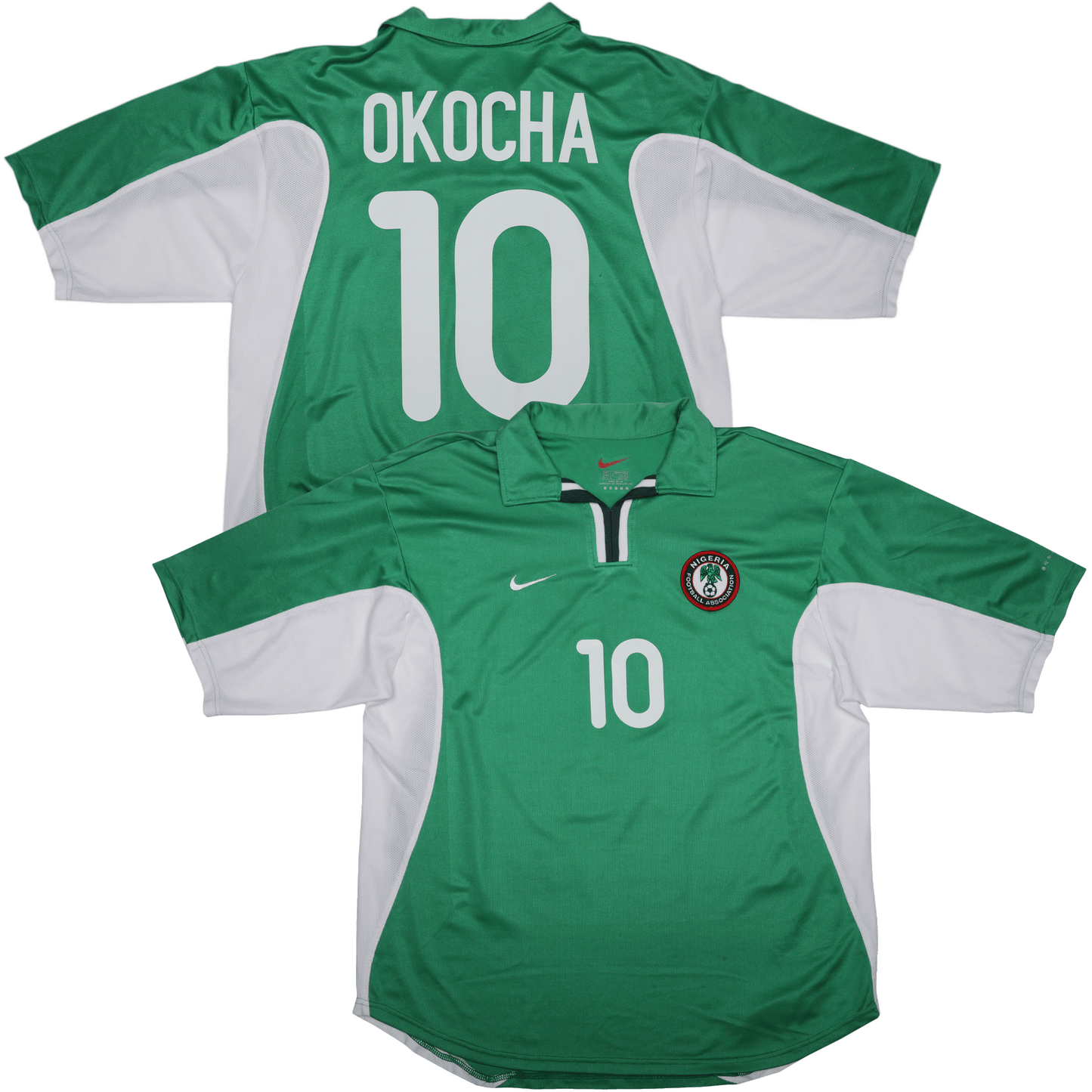 Nigeria 2000-01 Home Jersey Jay-Jay Okocha #10 Kit - (8/10) - XL