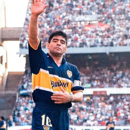 Boca Juniors 1996-97 Home Jersey Diego Maradona #10 Kit - (8/10) - M