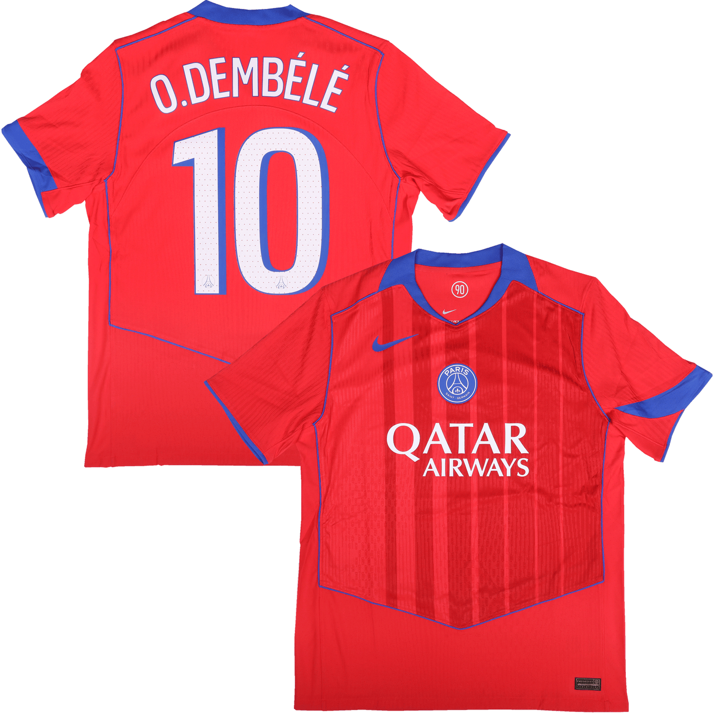 Paris Saint-Germain 2025-26 T90 Authenthic Third Dembele #10 Kit - L *BNWT*