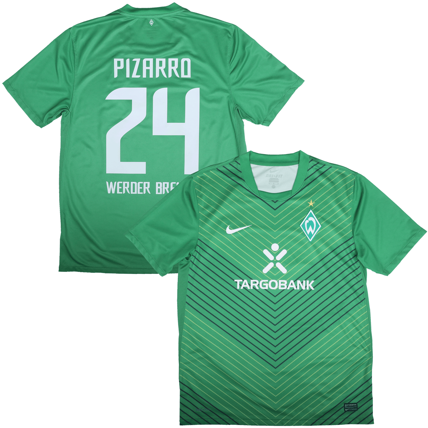Werder Bremen 2011-12 Home *Match Issue* Claudio Pizarro #24 Kit - *BNWT* L