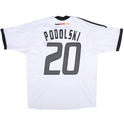 Germany 2002-04 Home Jersey Lukas Podolski #20 Kit - (8.5/10) - M