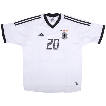 Germany 2002-04 Home Jersey Lukas Podolski #20 Kit - (8.5/10) - M