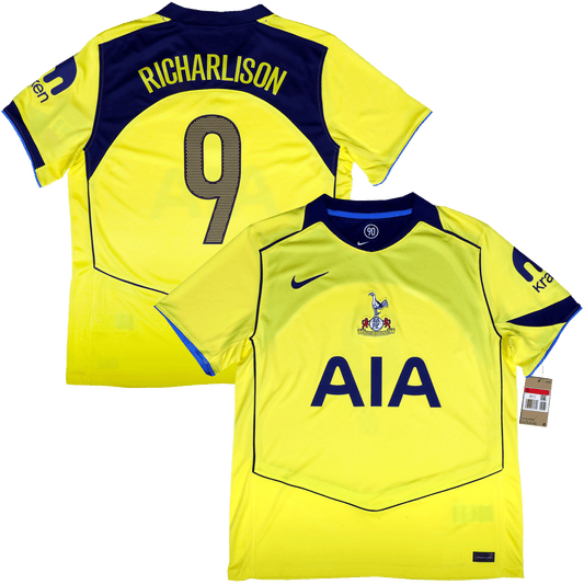 Tottenham Hotspur 2025-26 T90 Third Jersey Richarlison #9 Kit - L *BNWT*