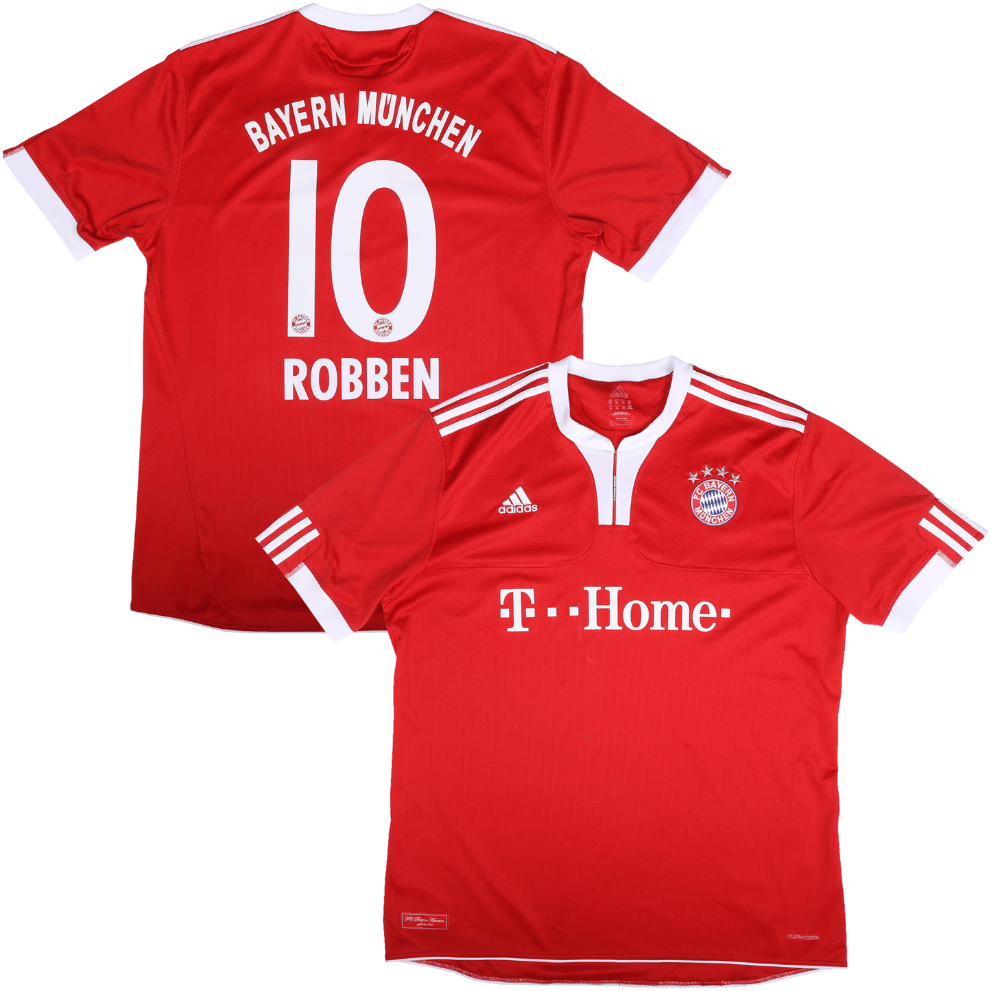 Bayern Munich 2009-10 Home Jersey Arjen Robben #10 Kit - (6.5/10) - XXL