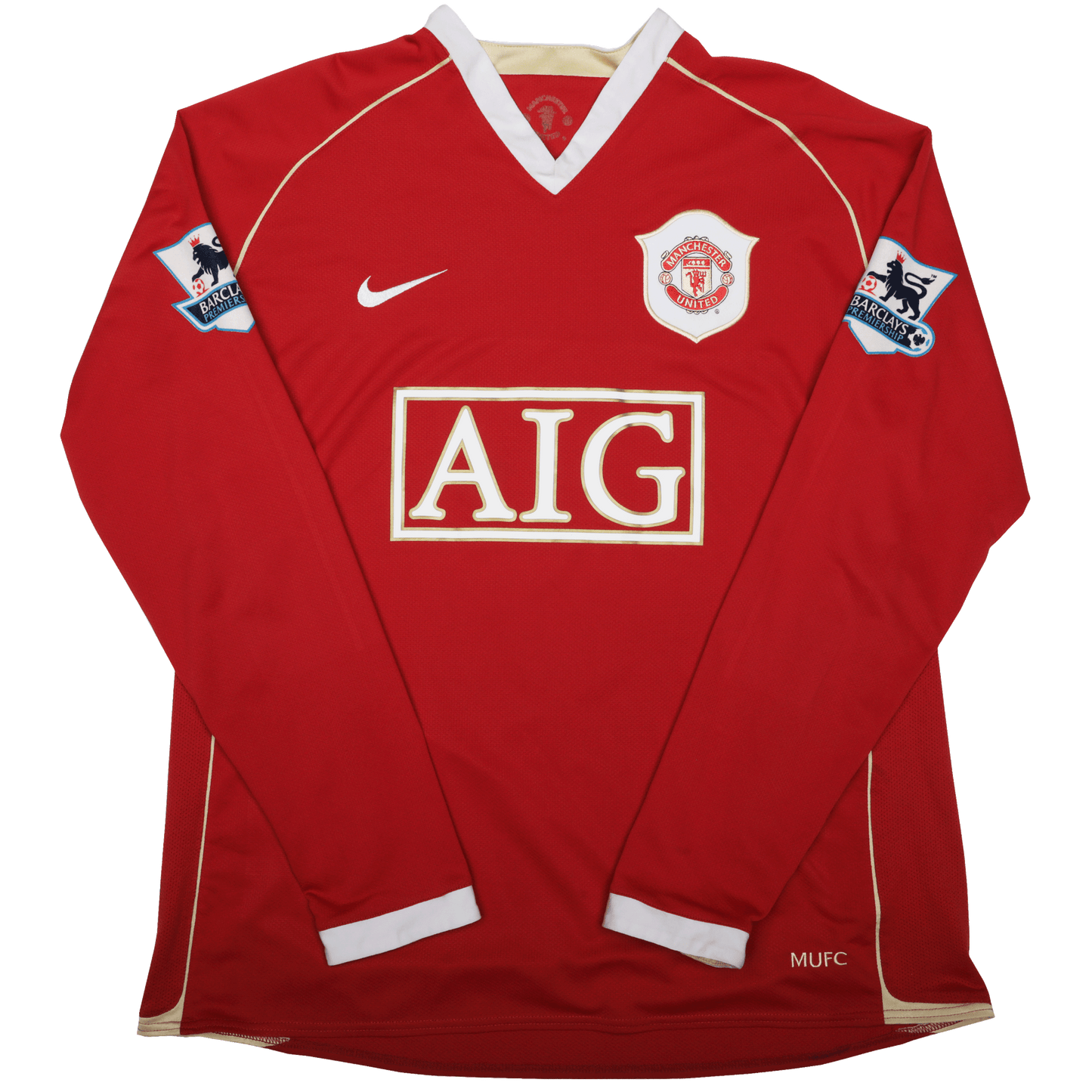 Manchester United 2006-07 Home Jersey Rooney #8 L/S Kit - (9.5/10) - L