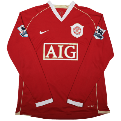 Manchester United 2006-07 Home Jersey Rooney #8 L/S Kit - (9.5/10) - L