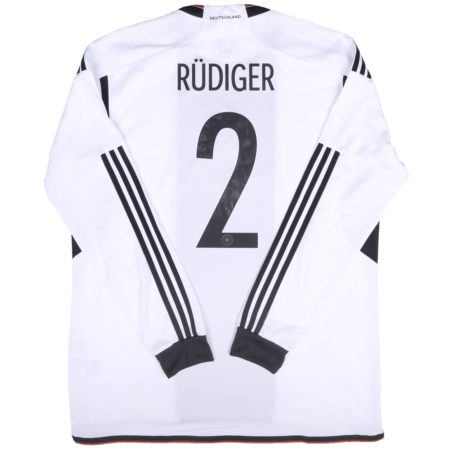 Germany 2022-23 Home Jersey Antonio Rudiger #2 L/S Kit - (9.5/10) - XL