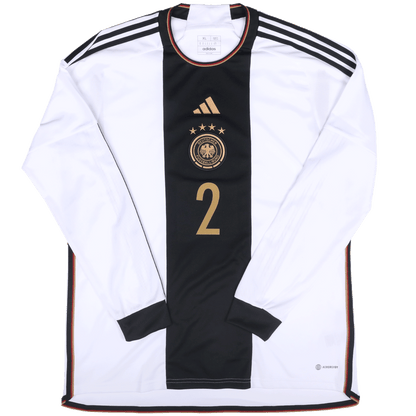 Germany 2022-23 Home Jersey Antonio Rudiger #2 L/S Kit - (9.5/10) - XL