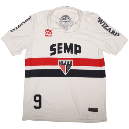 São Paulo 2013 "100 Anos de Leônidas da Silva" Jersey L. Fabiano #9 Special Kit - (7/10) - M