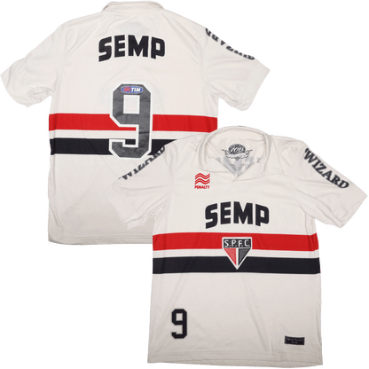 São Paulo 2013 "100 Anos de Leônidas da Silva" Jersey L. Fabiano #9 Special Kit - (7/10) - M