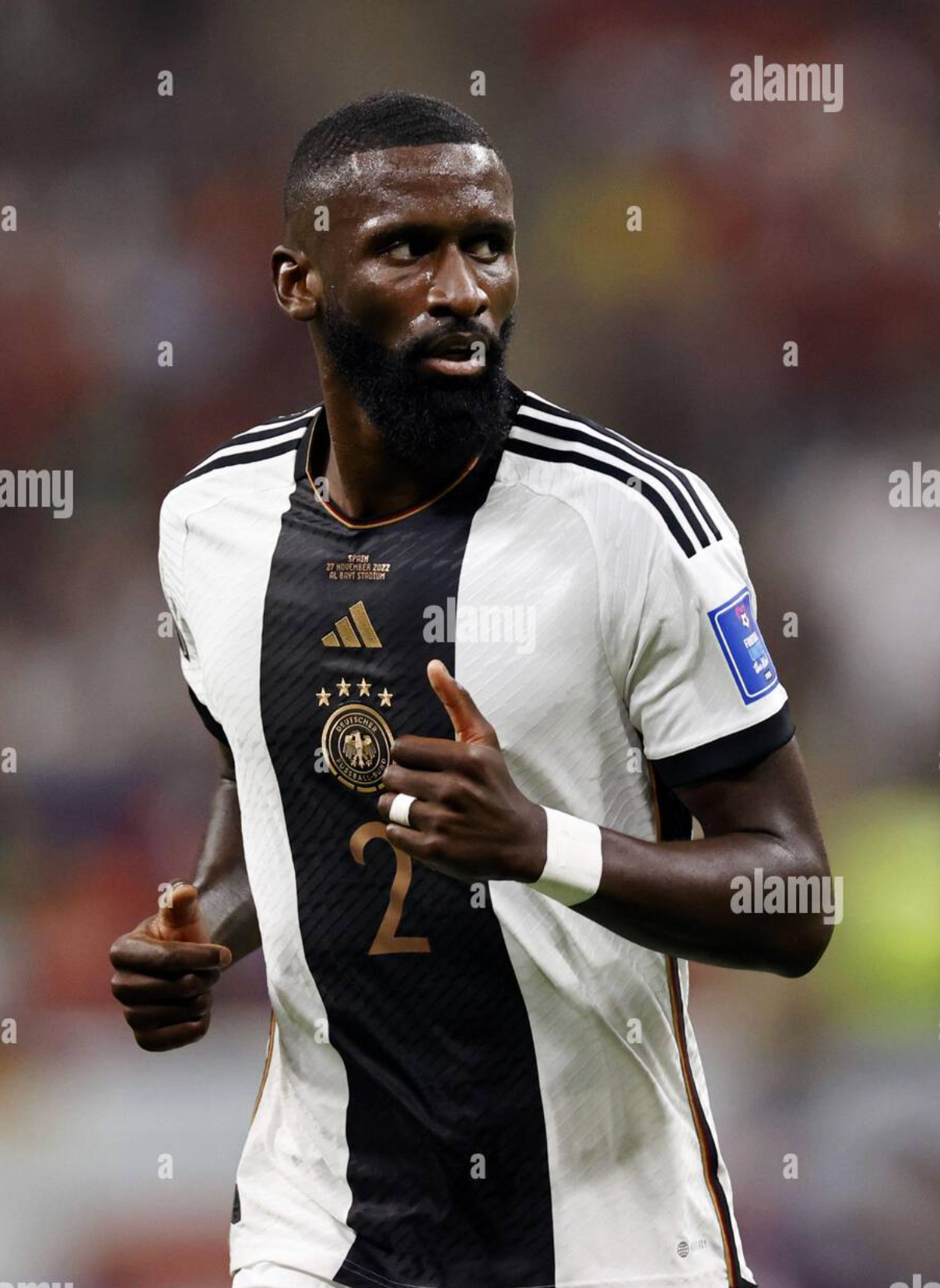 Germany 2022-23 Home Jersey Antonio Rudiger #2 L/S Kit - (9.5/10) - XL