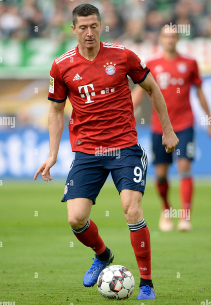Bayern Munich 2018-19 Home Jersey Lewandowski #9 Kit - (8/10) - XL
