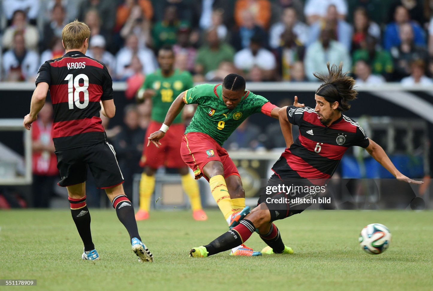 Cameroon 2014-15 Home Jersey Samuel Eto'o #9 Kit - (8.5/10) - L