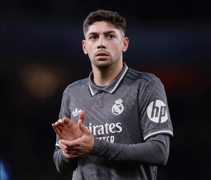 Real Madrid CF 2024-25 Authentic Third Federico Valverde #8 UCL Kit - L *BNWT*