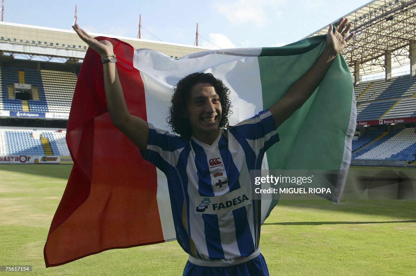 Real Club Deportivo La Coruna 2007-08 Home Jersey Andres Guardado #18 Kit - (7.5/10) - L