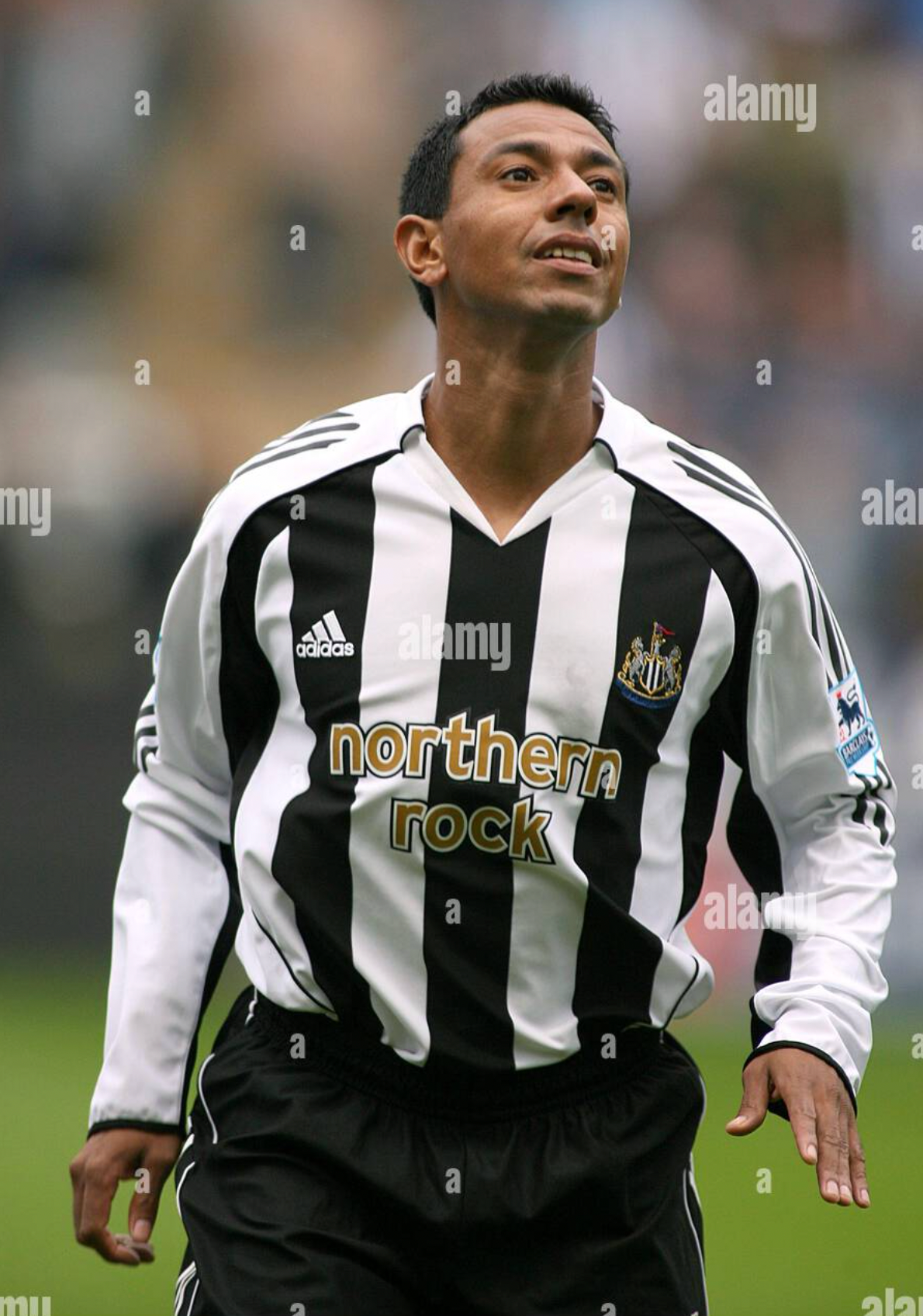 Newcastle 2005-07 Home Jersey Nolberto Solano #4 EPL Kit - (8/10) - L