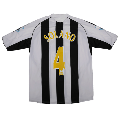 Newcastle 2005-07 Home Jersey Nolberto Solano #4 EPL Kit - (8/10) - L