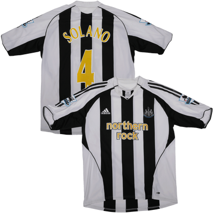 Newcastle 2005-07 Home Jersey Nolberto Solano #4 EPL Kit - (8/10) - L