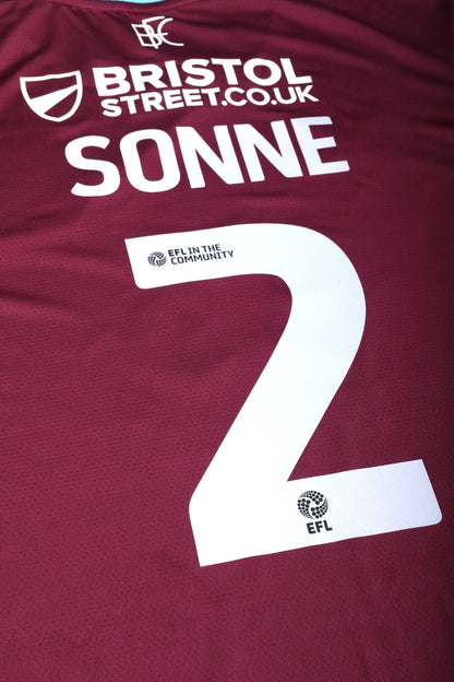 Burnley FC 2024-25 Home Jersey Oliver Sonne #2 Kit - XL *BNWT*