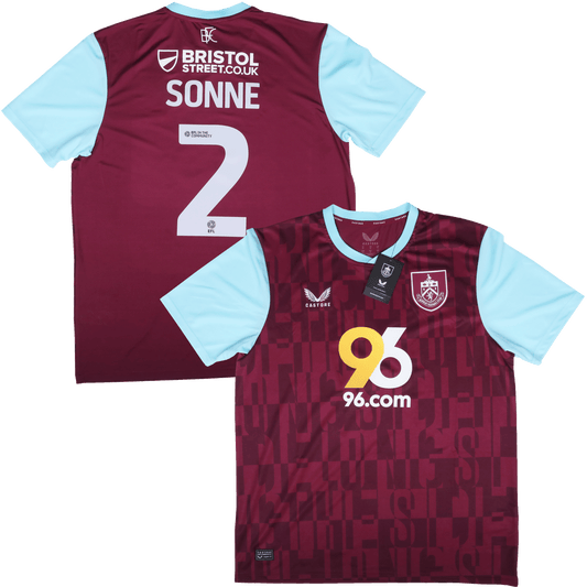 Burnley FC 2024-25 Home Jersey Oliver Sonne #2 Kit - XL *BNWT*