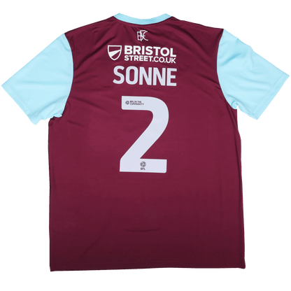 Burnley FC 2024-25 Home Jersey Oliver Sonne #2 Kit - XL *BNWT*
