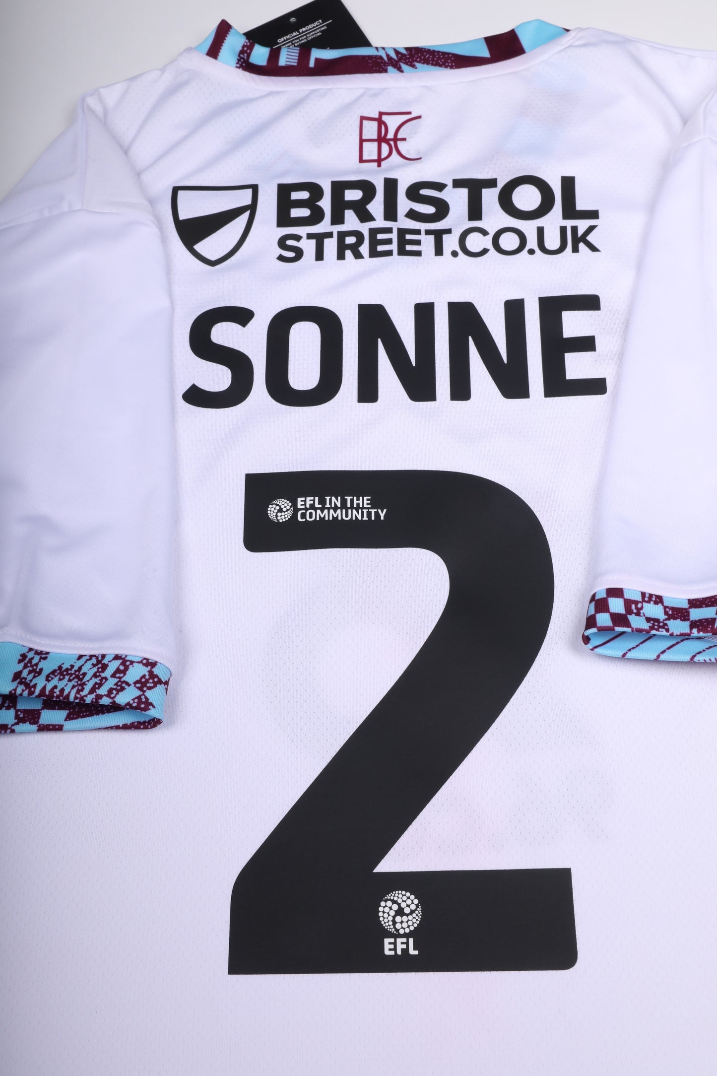 Burnley FC 2024-25 Third Jersey Oliver Sonne #2 Kit - XL *BNWT*