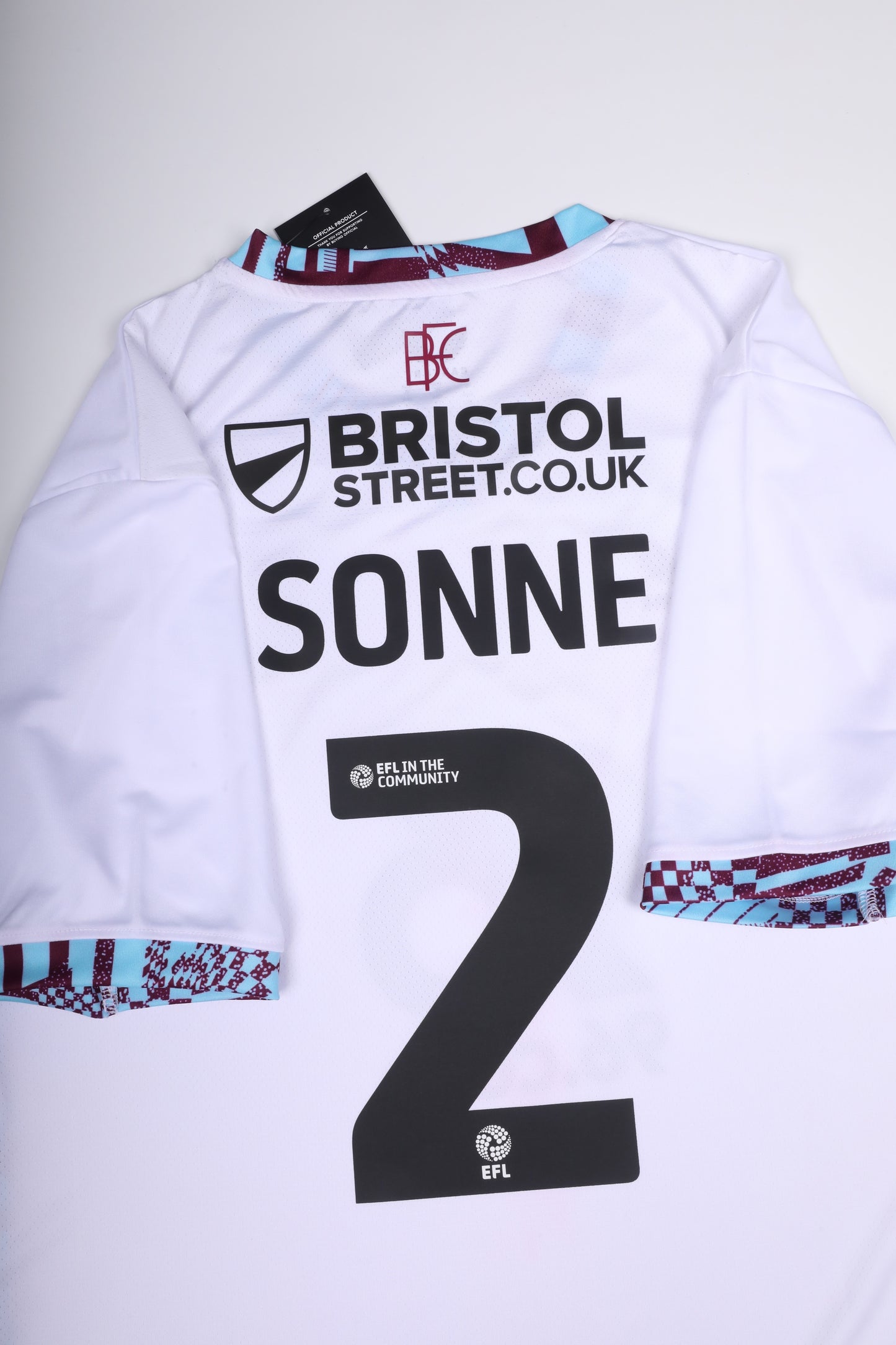 Burnley FC 2024-25 Third Jersey Oliver Sonne #2 Kit - XL *BNWT*
