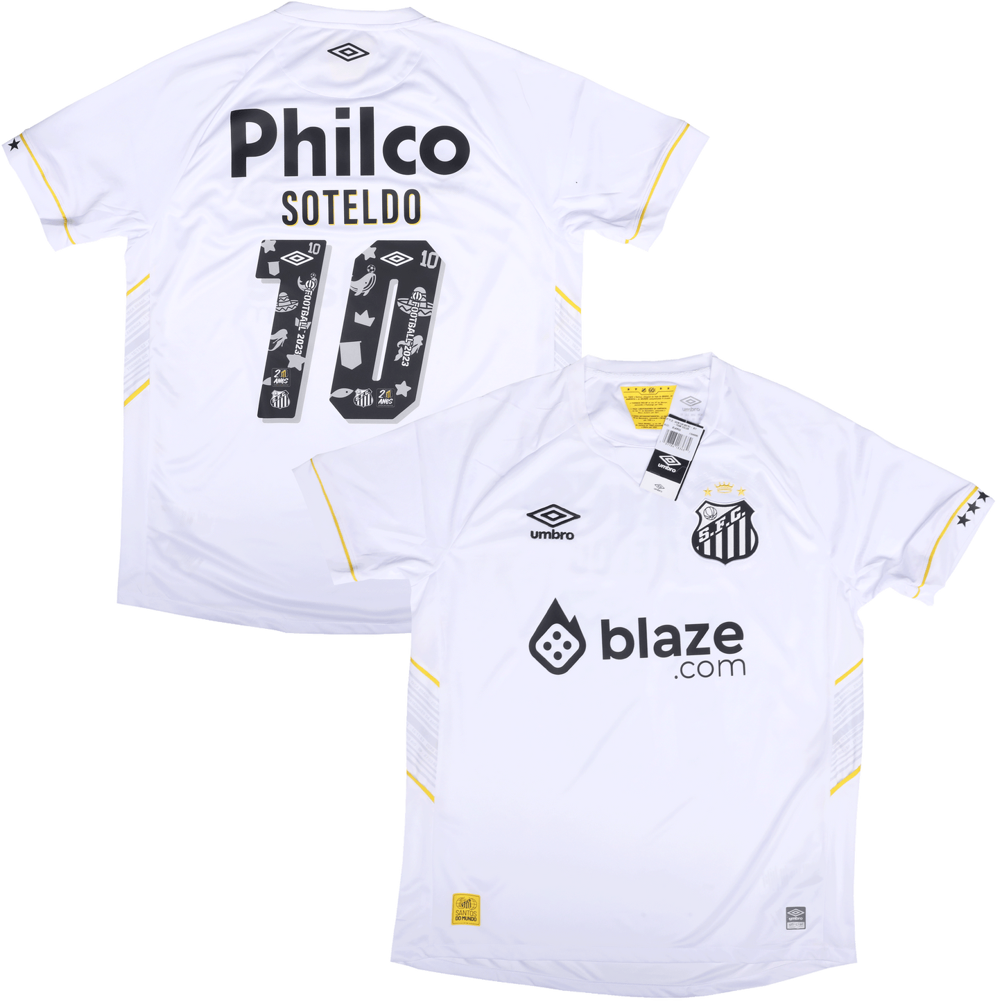 Santos FC 2023 Home Jersey Yeferson Soteldo #10 Kit - XL *BNWT*