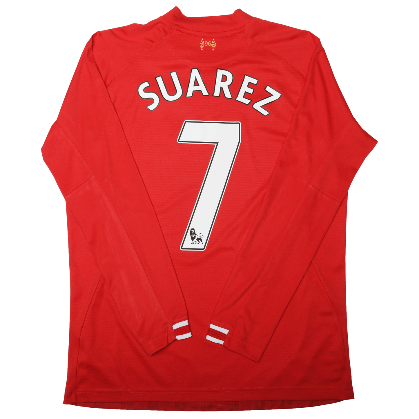 Liverpool FC 2013-14 Home Jersey Luis Suarez #7 L/S Kit - (9.8/10) - L