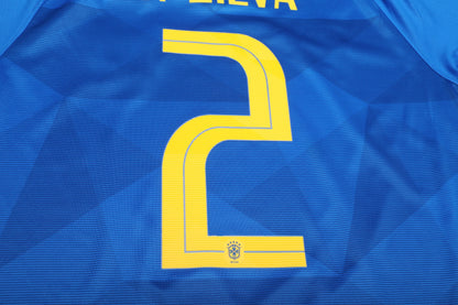 Brazil 2018 Away Jersey Thiago Silva #2 Kit - (9/10) - L