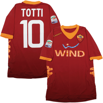 AS Roma 2011-12 Home Jersey Francesco Totti #10 Kit - (8/10) - M