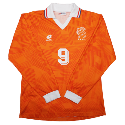 Netherlands 1992-94 Home Jersey Marco Van Basten L/S Kit - (9/10) - M