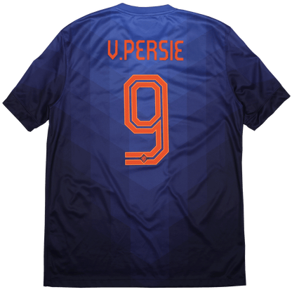Netherlands 2014-15 Away Jersey Van Persie #9 World Cup Kit - (9/10) - L
