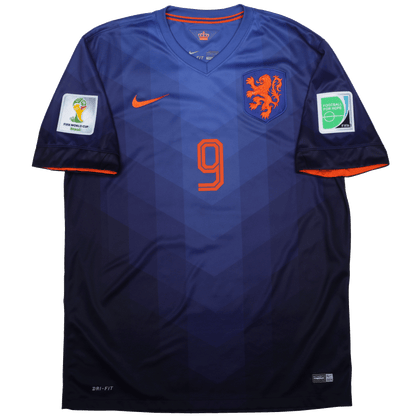 Netherlands 2014-15 Away Jersey Van Persie #9 World Cup Kit - (9/10) - L