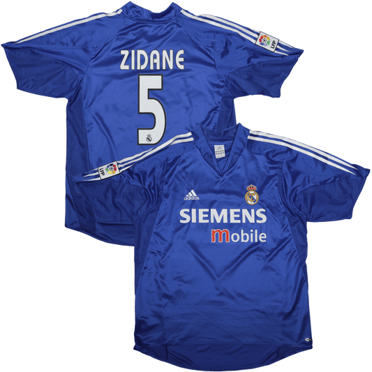 Real Madrid CF 2004-05 Third Jersey Zidane #5 Kit - (9.5/10) - L