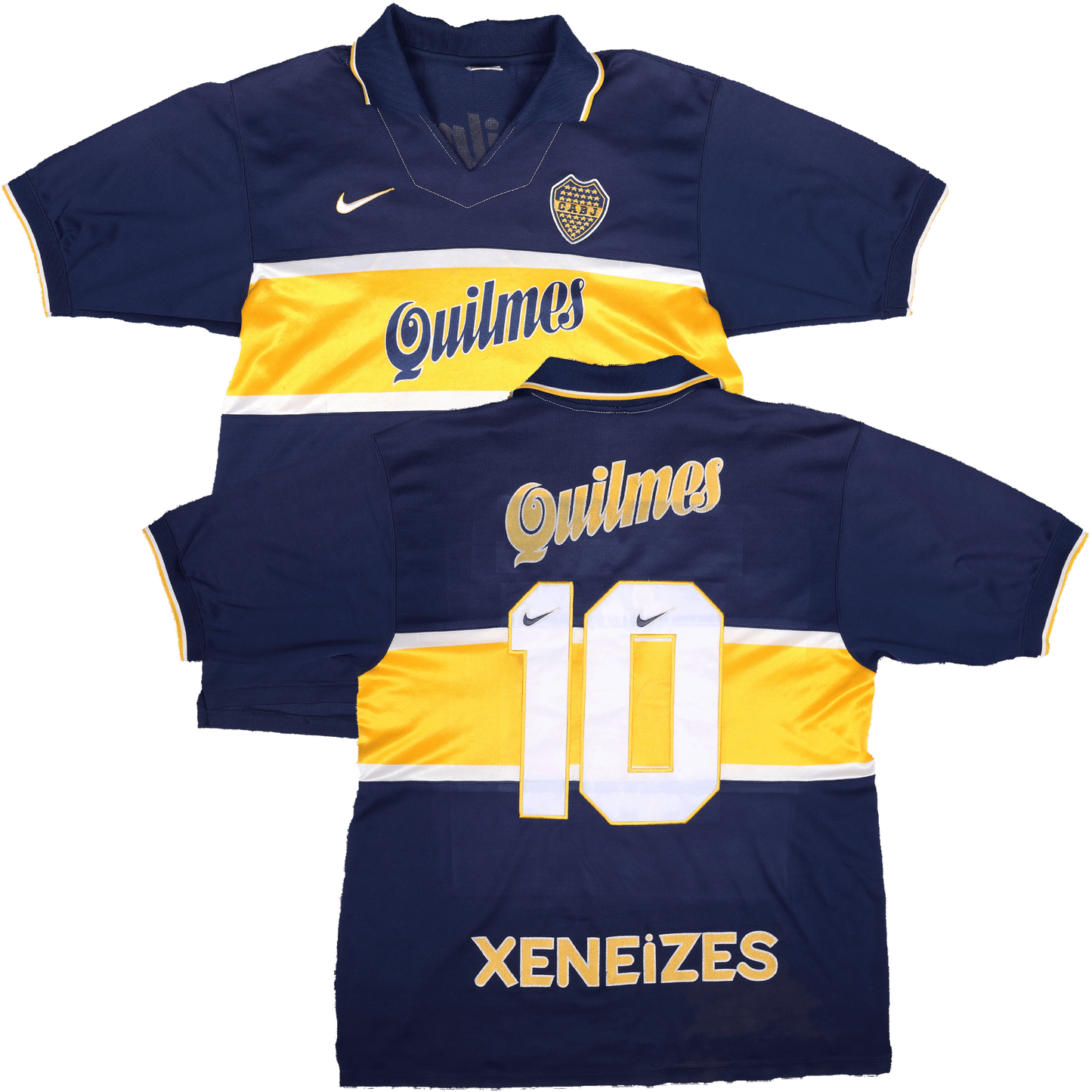 Boca Juniors 1996-97 Home Jersey Diego Maradona #10 Kit - (8/10) - M