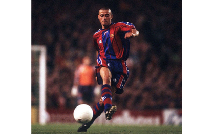 FC Barcelona 1997-98 Home Jersey Luis Enrique #21 Kit - (7/10) - XL