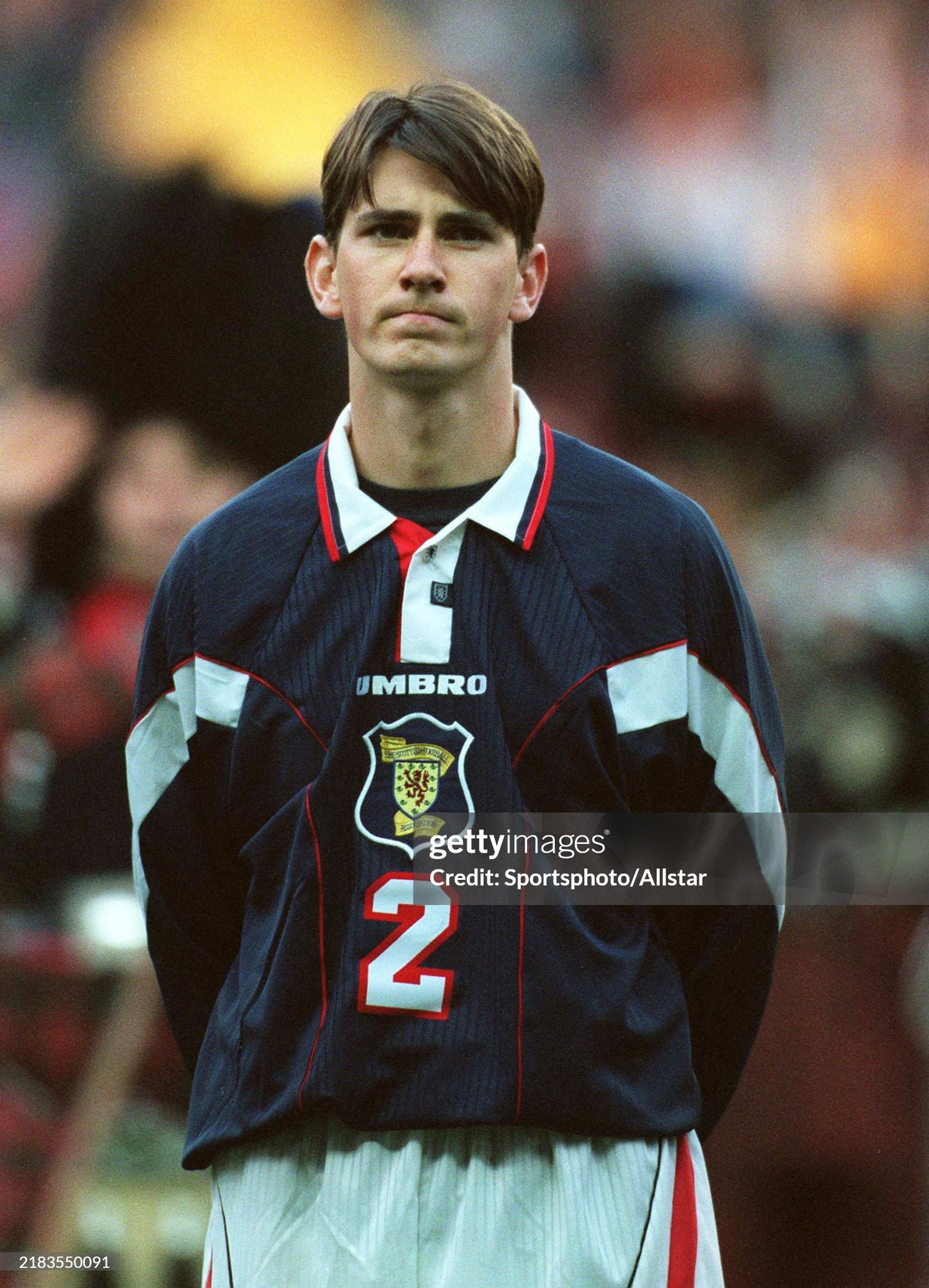 Scotland 1996-98 Home Jersey Jackie McNamara #2 Kit - (9/10) - XL