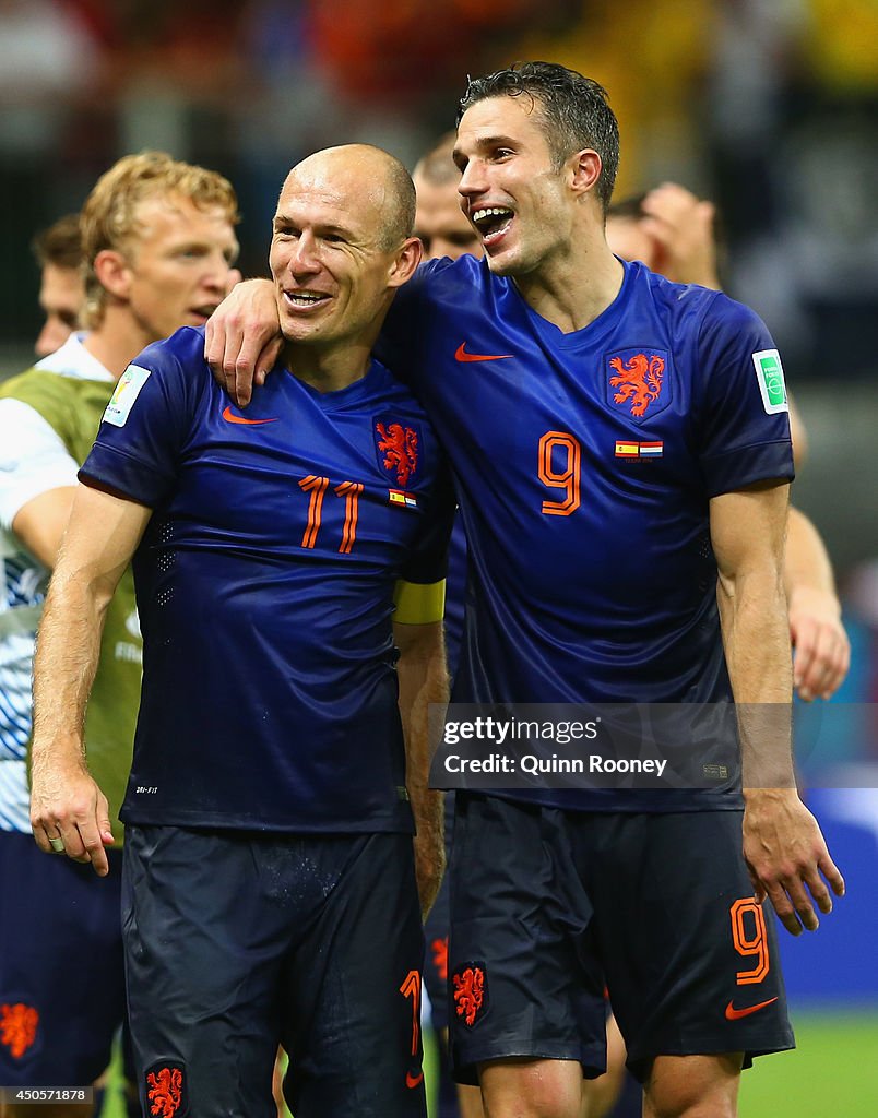 Netherlands 2014-15 Away Jersey Van Persie #9 World Cup Kit - (9/10) - L