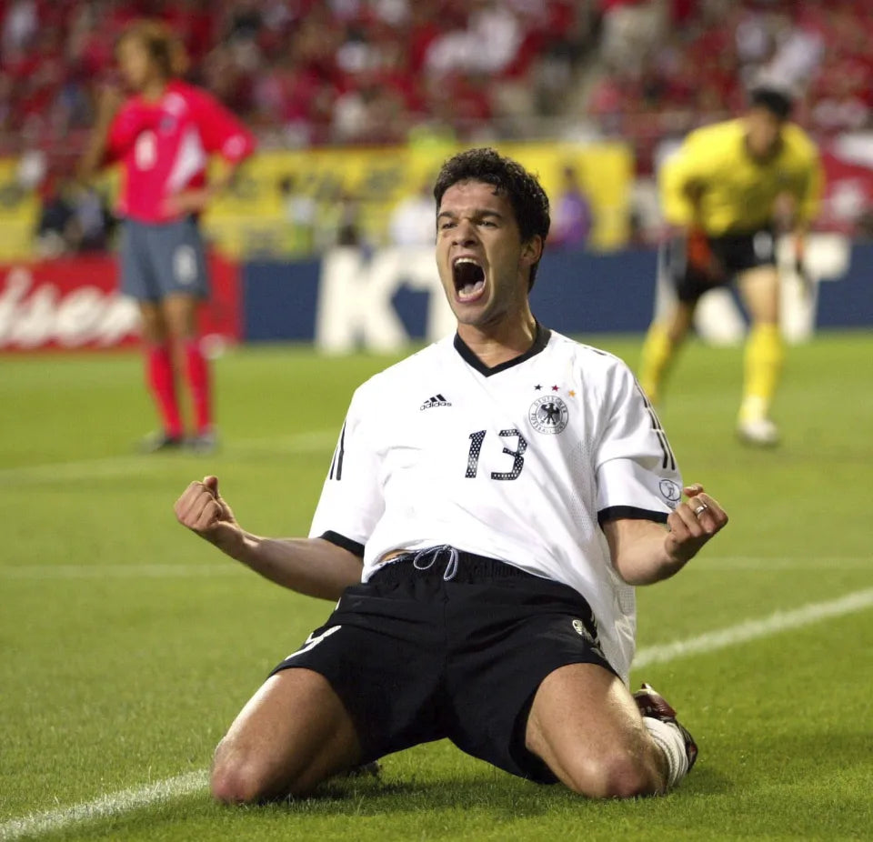 Germany 2002-04 Home Jersey Ballack #13 Kit - (6/10) - L