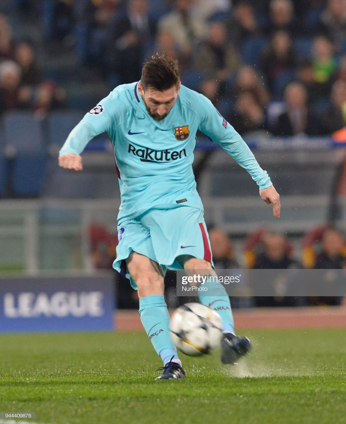 FC Barcelona 2017-18 Away Jersey Lionel Messi #10 Kit - (7.5/10) - XXL