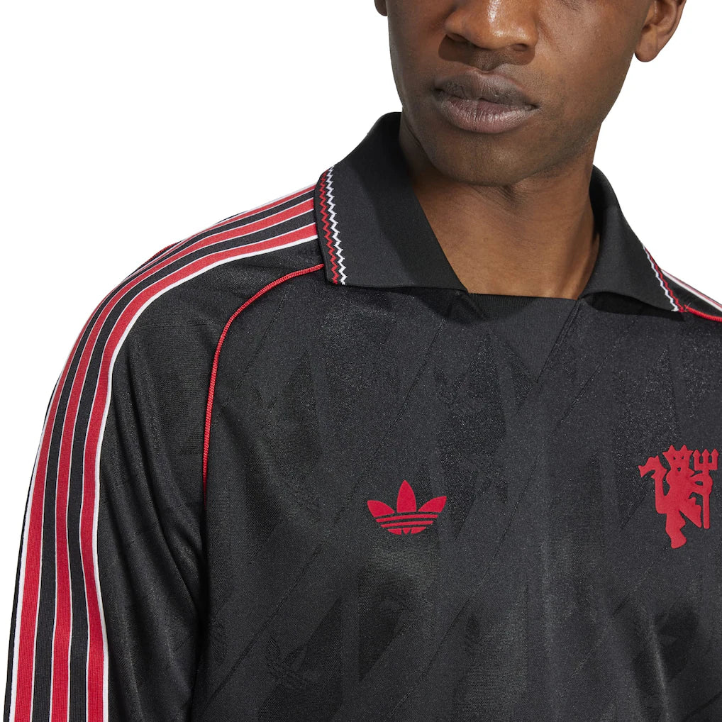 Manchester United 2024-25 adidas Originals Lifestyler Retro Jersey L/S Kit - L *BNWT*