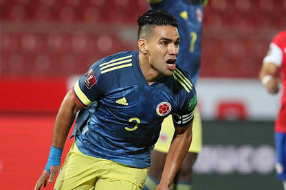 Colombia 2020 Away Jersey Radamel Falcao #9 Kit - (8/10) - L